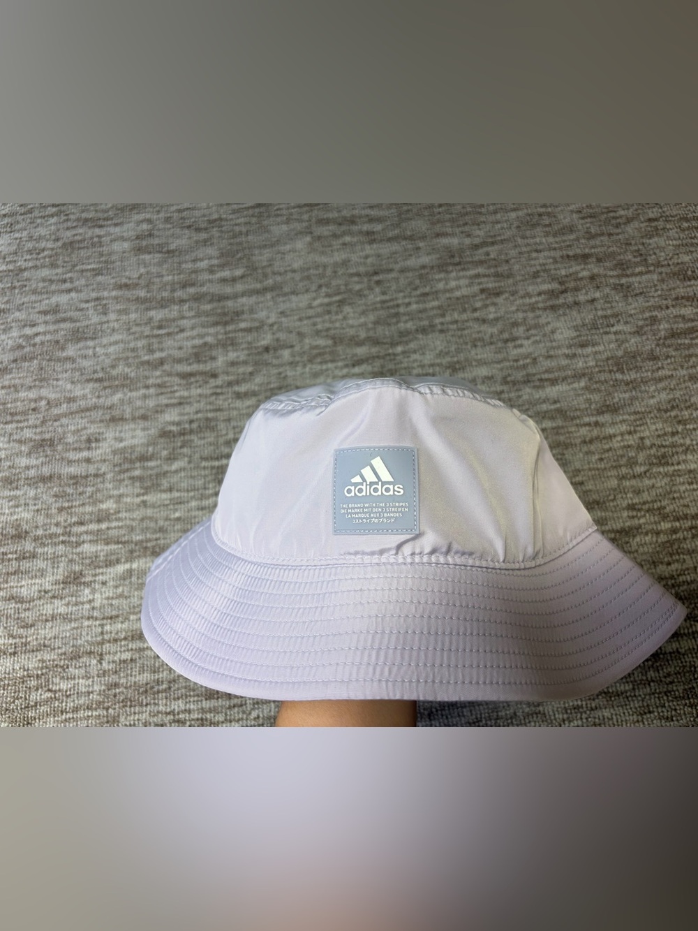 Adidas Bucket Hat Silver Dawn Violet One Size Foldable Unisex